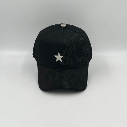 BarbasHats B Star Graffitti (Black)