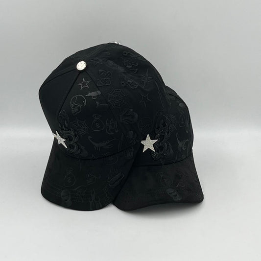 BarbasHats B Star Graffitti (Black)