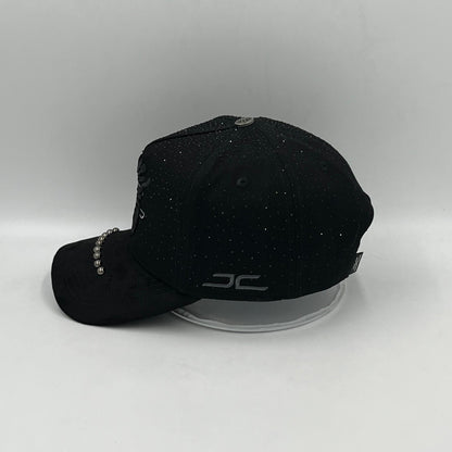 JC Hats Double Black Pearls