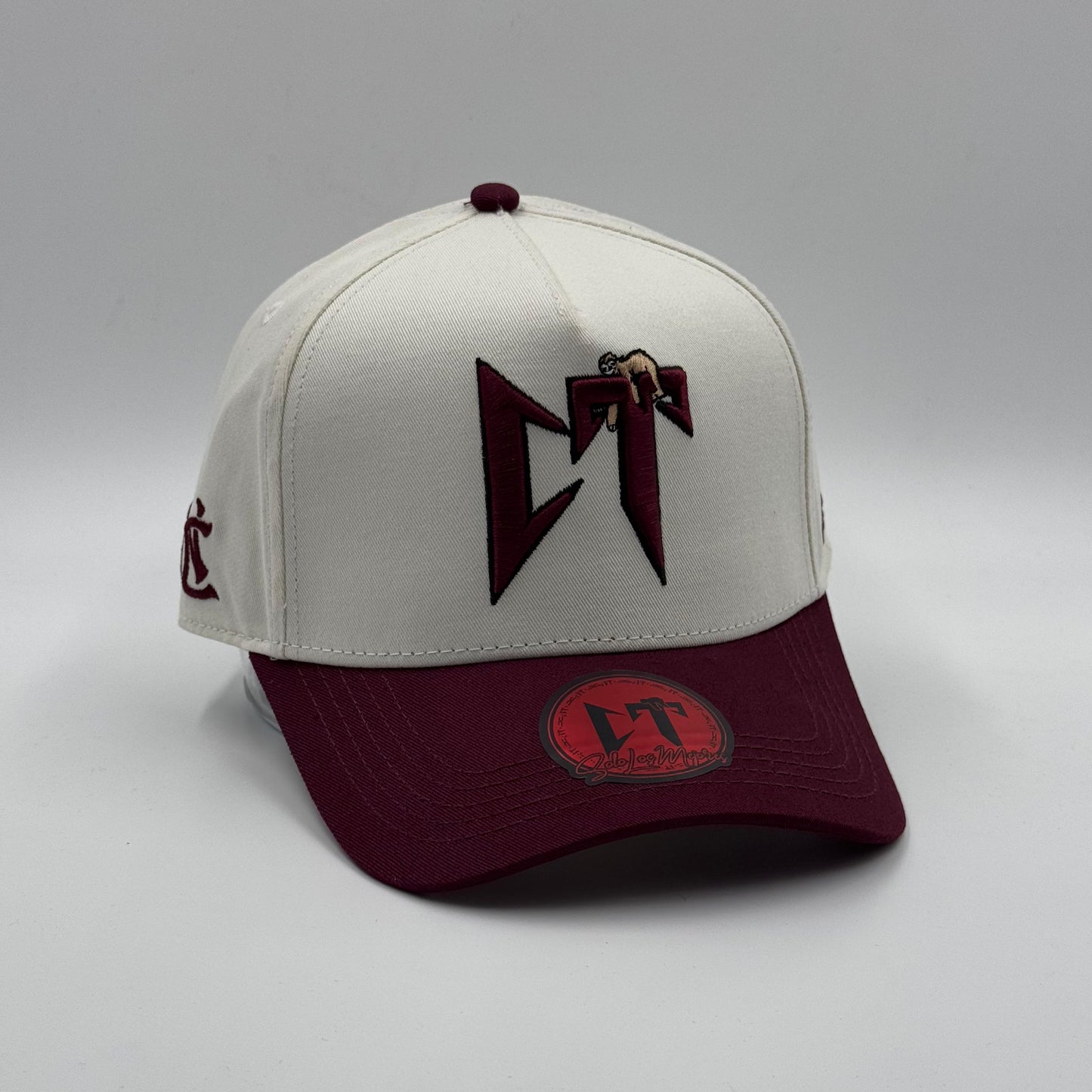 JC Hats Especial CT Guinda (White)